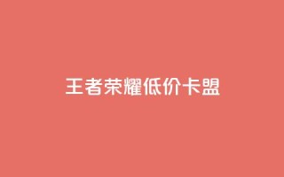 王者荣耀低价卡盟 - 获取王者荣耀优惠卡盟，尽享超值折扣！