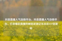 抖音直播人气自助平台，抖音直播人气自助平台，打造爆款直播的秘密武器亿乐社区SUP货源站