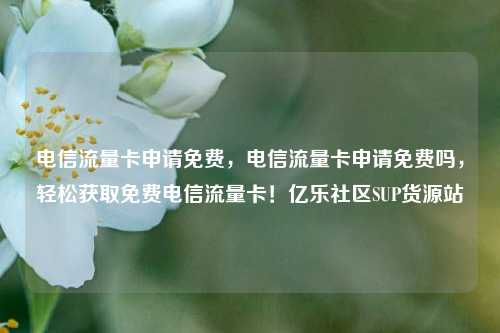 电信流量卡申请免费，电信流量卡申请免费吗	，轻松获取免费电信流量卡！亿乐社区SUP货源站  第1张